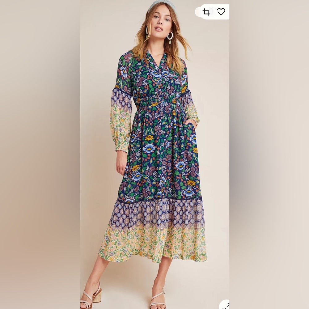 NWOT Anthropologie size S Ondine maxi dress